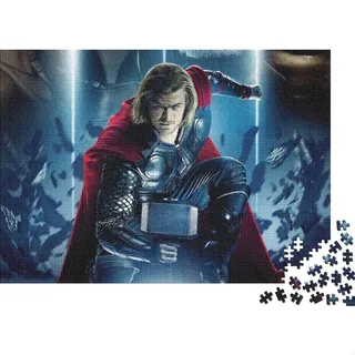 Thor Puzzle, Marvel Movie Puzzle 1000 Teile, 1000 Teile Puzzle Geschenk Für Erwachsene Und Kinder, Lernspiele, Home Decoration Puzzle 1000pcs (75x50cm)