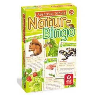 ASS Altenburger Spiel, Familienspiel 22572843 - Abenteuer Schule - Natur-Bingo (DE-Ausgabe), Lernspiel bunt