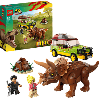 LEGO Jurassic Park 76959 Triceratops-Forschung Bausatz, Mehrfarbig