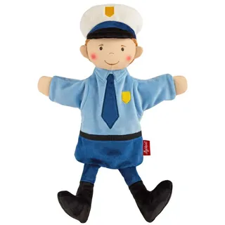 Sigikid Handpuppe Handspielpuppe Polizist (1-tlg) blau
