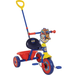 Paw Patrol First Ride On Trike - Lizenziertes Kinderfahrzeug mit verstellbarem Griff, Easy-Switch Pedalkupplung, pannensichere Reifen, Stahlrahmen, Schutzblech vorne, hintere Aufbewahrung, geeignet