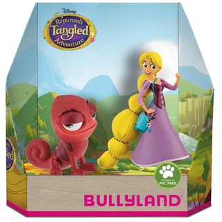 Bullyland 13463 - Spielfigurenset, Walt Disney Rapunzel - Rapunzel und Pascal, liebevoll handbemalte Figuren, PVC-frei, tolles Geschenk für Jungen und Mädchen zum fantasievollen Spielen