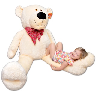 Riesen Teddybär Kuscheltier groß - XXL Teddybär, Bär Antek Beige 200 cm