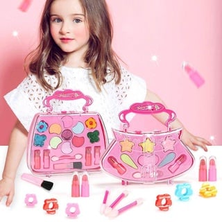 Kinder ungiftige Kosmetik Make-up Beauty Toys Spiel für Mädchen Kinder Dressing Box Sets 2 Arten