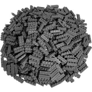 LEGO 1x4 Mauersteine Dunkelgrau - Burg, Mauer, Castle - 15533 Stückzahl 100x (15533, LEGO Zubehör)