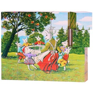 Goki 57877 Märchen, Würfelpuzzle, gemischt, S