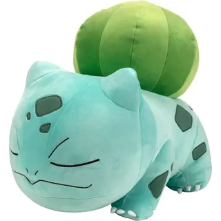 Pokemon Plüschfigur - schlafender Bisasam (45cm) Kuscheltier Stofftier Plüschtier - Grün