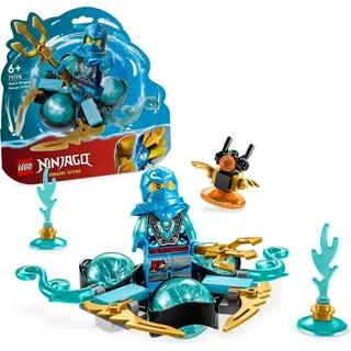 LEGO 71778 NINJAGO Nyas Drachenpowerpower-Spinjitzu-Drift Spielzeug, Spinner mit Kunststücken, Nya Minifigur zum Sammeln, kleines Geschenk für Ki... - Bunt