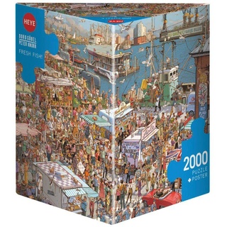 HEYE Puzzle Fresh Fish, 2000 Puzzleteile, Made in Europe bunt