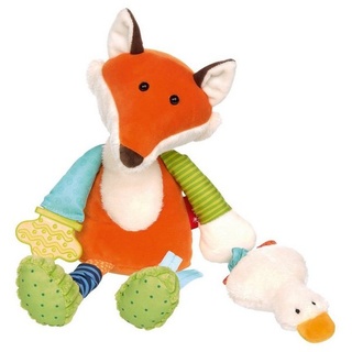 Sigikid Greifspielzeug Babyspielzeug Spiel-Plüschtier PlayQ (1-tlg) orange Fuchs - 20 cmsigikid
