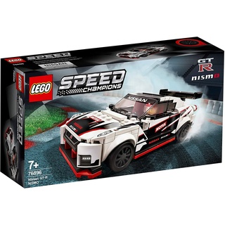 LEGO 76896 Speed Champions Nissan GT-R NISMO Rennwagenspielzeug mit Rennfahrer Minifigur, Rennfahrzeuge Bausets