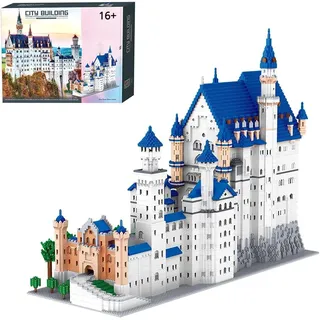 Technik Architecture Schloss Neuschwanstein Modell Bauset, 11810 Klemmbausteine Baustein Set, Modell zum Bauen Lernspielzeug für Kinder und Erwachsene,Kompatibel mit Große Marke Technic