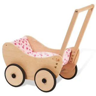 Pinolino Puppenwagen Trixi mit Bettzeug - Herzchen Rosa