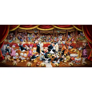 Puzzle CLEMENTONI "Panorama High Quality Collection, Disney Orchester" Puzzles bunt Kinder Made in Europe