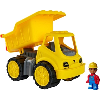 BIG Spielzeug-Kipper Power-Worker Kipper + Figur, Made in Germany gelb
