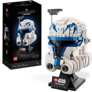 LEGO Star Wars Captain Rex Helm Set, The Clone Wars Modell Sammlerstück für Erwachsene, 2023 Serie, Erinnerungsstück und Geschenk-Idee 75349