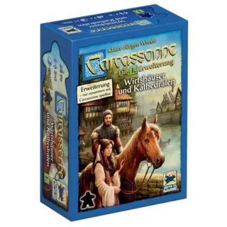 Hans im Glück Spiel HIGD0101 - Carcassonne: Wirtshäuser und Kathedralen -..., Familienspiel, Strategiespiel bunt