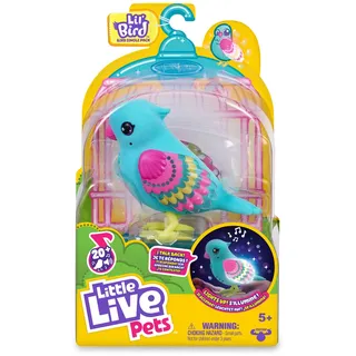 Little Live Pets - Parlanching-Vögel Tweet Twinkle, interaktives Haustier mit mehr als 20 Geräuschen und Reaktionen, wiederholt das, was Sie Sagen, Spielzeug für Jungen und Mädchen ab 5 Jahren,