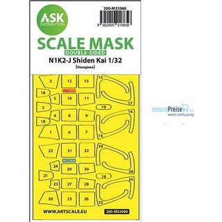 Artscale ASK200-M32060 - N1K2-J Shiden Kai double-sided expr.painting masks