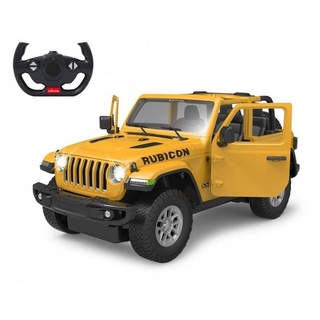 Jamara RC-Auto Jeep Wrangler JL 1:14 gelb 2,4GHz Tür manuell, Ferngesteuertes Auto mit LED Fahrlicht gelb