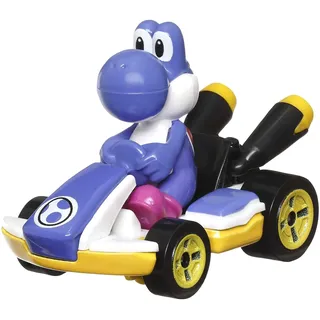 HOT WHEELS - Mario Kart Blue Yoshi e Veículo GRN23