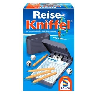 Schmidt-Spiele Würfelspiel 49091 Reise-Kniffel, ab 8 Jahre, 2-8 Spieler