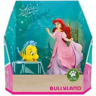 Bullyland 13437 - Spielfiguren Set Arielle und Fabius aus Walt Disney Arielle, die Meerjungfrau, detailgetreu, ideal als kleines Geschenk für Kinder ab 3 Jahren