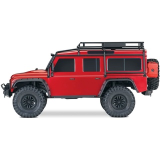 Traxxas Spielzeug-Auto Traxxas Landrover Defender (4WD) RTR 2,4 GHz Rot blau|rot