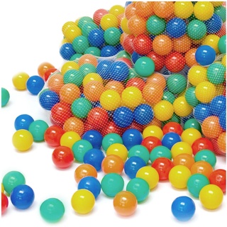 6000 bunte Bälle für Bällebad 7cm Babybälle Plastikbälle Baby Spielbälle