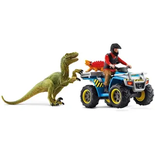 Schleich Dinosaurs 41466 - Flucht auf Quad vor Velociraptor Spielset / Schleich / Spiele (außer Software)