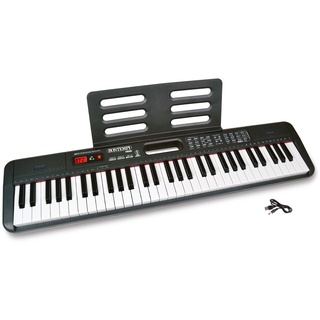 Bontempi | HarmonyKeys - Professionelle Digitaltastatur, 61 Tasten mit USB-Anschluss und DC/USB-Stromkabel für perfekte Harmonie, 910x215x90 mm