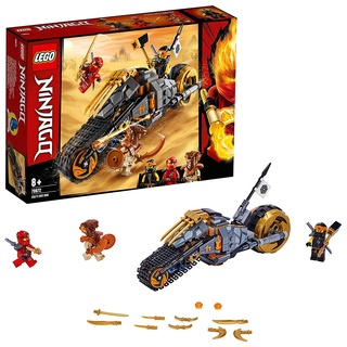 LEGO 70672 NINJAGO Coles Offroad-Bike Ninja Motorrad mit Raupenbändern und 3 Minifiguren, Abenteuerspielzeug für Kinder
