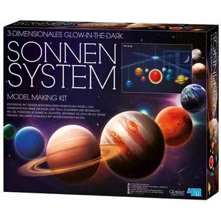 HCM Kinzel 4M Leucht-Sonnensystem Mobile Bastelset - Kreatives Wissenschaftsprojekt für Kinder - Perfekt für Klassenzimmer und Kinderzimmer - 42 x 60 cm