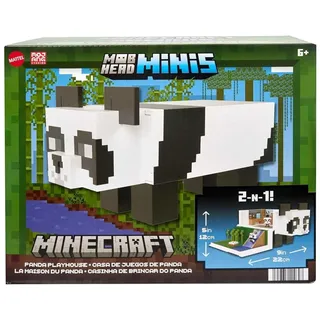 Mattel HLL25 - Minecraft - Mob Head Minis - Panda 2 in 1 Spielset