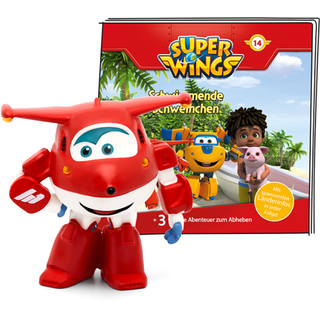 Tonies Hörfigur Super Wings – Schwimmende Schweinchen für Kinder ab 4 Jahren