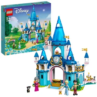 LEGO Disney Princess 43206 Cinderellas Schloss Bausatz, Mehrfarbig