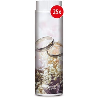 PUSTEFIX Seifenblasen Set I 25 x Klassik 42ml Hochzeit Ringe I Bunte Hochzeits-Bubbles Made in Germany I Seifenblasen für Hochzeit, Standesamt, Polterabend, Kinder-Geburtstag I 25 x 42 ml Vorteilspack