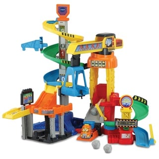 VTech Tut Tut Baby Flitzer - Mega Baustelle – Interaktives Spielset mit beweglichen Elementen, Melodien und Liedern und Tut Tut Baby Flitzer Kipplaster – Für Kinder von 1-5 Jahren