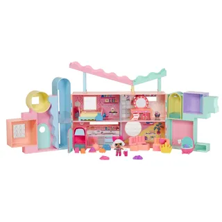 L.O.L. Surprise! Squish Sand Magic House mit Sammelpuppe Diva - Spielset mit Sammlerpuppe, Squish Sand, Überraschungen und Zubehör - Ideal für Mädchen ab 4 Jahren