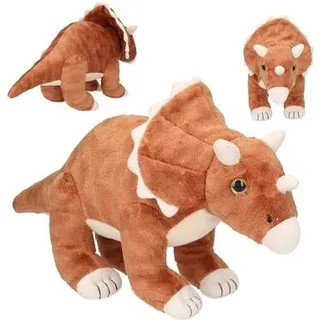 DEPESCHE 12684 Dino World Plüsch Triceratops, 36 cm