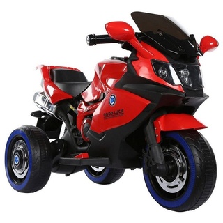 Chipolino Elektro-Kindermotorrad Kinder Elektromotorrad Lumix, Belastbarkeit 30 kg, Musik Vorderlichter Leuchträder bis 30 kg rot