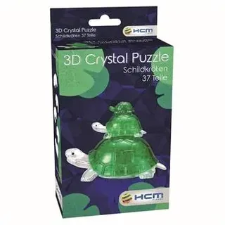 HCM59185 - Crystal Puzzle: 3D Schildkröten - 37 Teile, ab 14 Jahren (DE-Ausgabe)