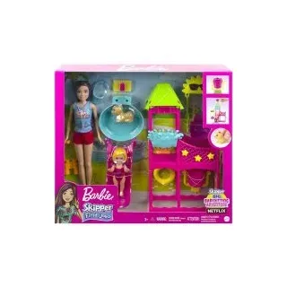 Mattel HKD80 - Barbie - Babysitter Spielset Wasserpark