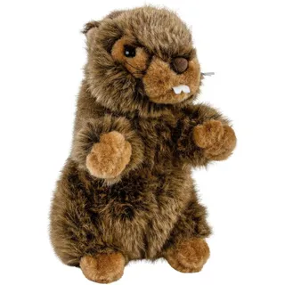 Teddys Rothenburg Kuscheltier Murmeltier mit Sound (pfeifend) braun 18 cm