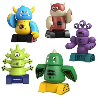 TEMI Monster Spielbausteine, magnetischer Roboter Magnetspielbausteine, (Set, 5 Monster Roboter), Lernspielzeug, Bausteinspielzeug für Kinder ab 3 Jahren