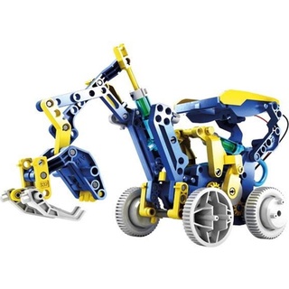 Velleman Roboter 12-in-1 Bausatz Solar und Hydraulik, Robotik Kit, Mehrfarbig