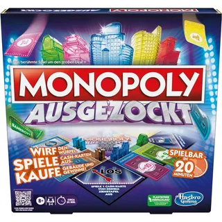 Hasbro Spiel Monopoly Ausgezockt Brettspiel bunt