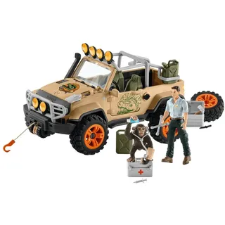 Schleich® Spielfigur Schleich Wild Life Geländewagen m Seilwinde bunt