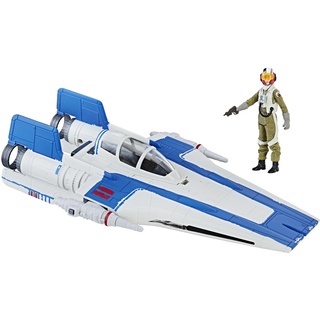 Star Wars Hasbro – C1248 Force Link – Set mit 10 cm Resistance A-Wing Fighter und Pilot
