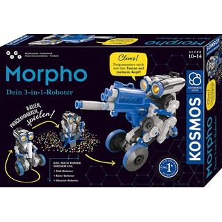 KOSMOS 620837 Morpho - Der 3-in-1 Roboter, Spielzeug, Experimentierkasten, Bauen, Programmieren, Schritt-für-Schritt Anleitung, von 10-14 Jahren